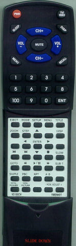 FARENHEIT RTMD1000CM Replacement Remote