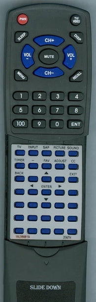 ZENITH Z22LCD3 Replacement Remote