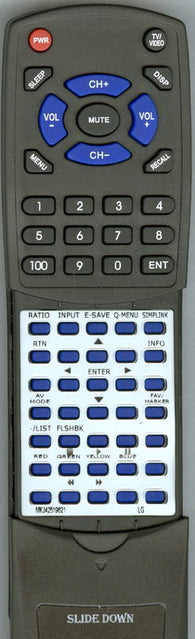 LG 42LH55 Replacement Remote