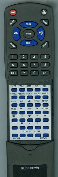 AUDIOVOX RTMMDV2AWR Replacement Remote