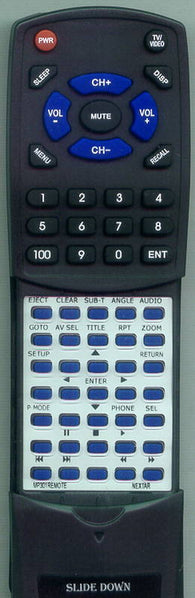 NEXTAR MP301REMOTE Replacement Remote