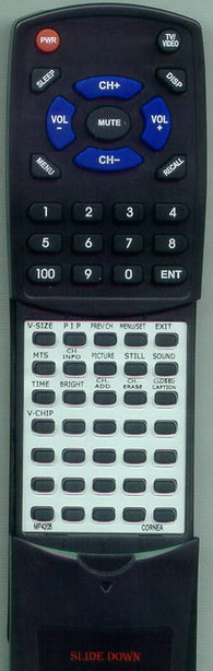 CORNEA MP4205 Replacement Remote