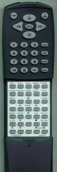 MAGNAVOX RTMPD845REMOTE Replacement Remote