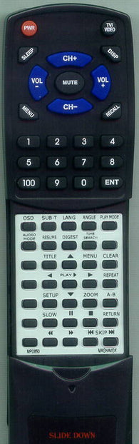 MAGNAVOX RTMPD850 Replacement Remote