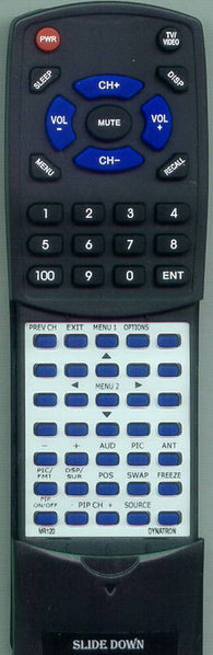 DYNATRON MR120 Replacement Remote