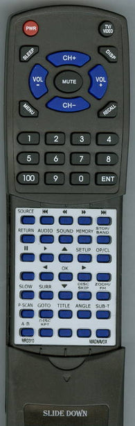 MAGNAVOX RTMRD310 Replacement Remote