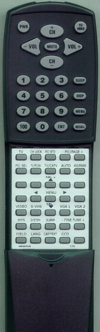 CTX MS3400V-R Replacement Remote