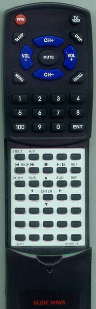 DEL MV10002 Replacement Remote