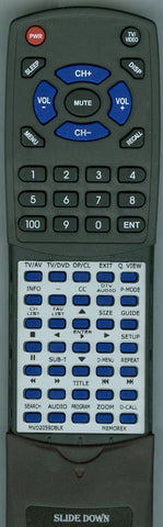 MEMOREX MVD2059DBLK Replacement Remote