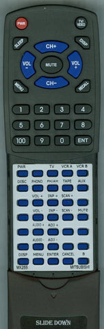 MITSUBISHI MR7020 Replacement Remote