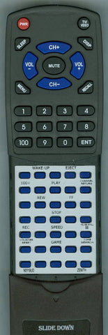 ZENITH N0119UD Replacement Remote