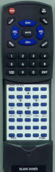 SYLVANIA RTN0125UD Replacement Remote