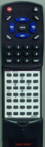 SYMPHONIC WSC3809BLACK Replacement Remote