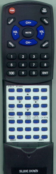 ZENITH TVSR0902S Replacement Remote