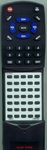 SYMPHONIC ST4913 Replacement Remote