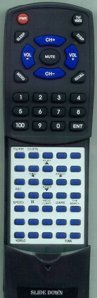 FUNAI N0263UD Replacement Remote