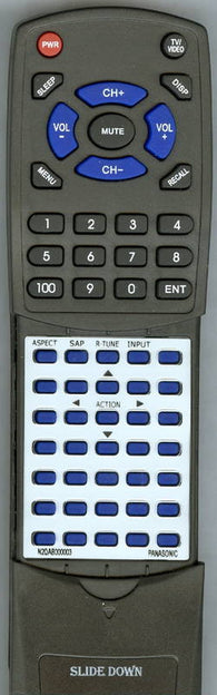 PANASONIC TY42TM6MA Replacement Remote