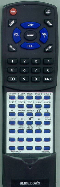 PANASONIC SCPM12 Replacement Remote