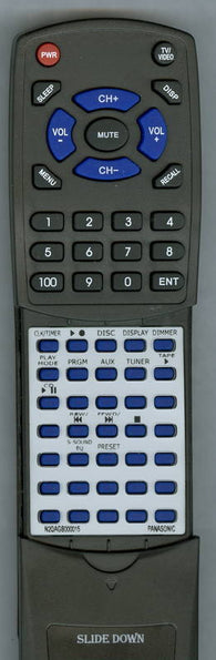 PANASONIC N2QAGB000015 Replacement Remote