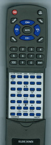 PANASONIC N2QAGB000029 Replacement Remote