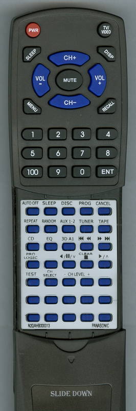 PANASONIC SCAK77 Replacement Remote Control
