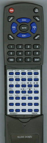 PANASONIC N2QAHB000013 Replacement Remote
