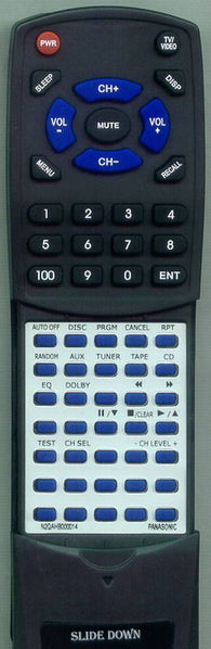 PANASONIC N2QAHB000014 Replacement Remote