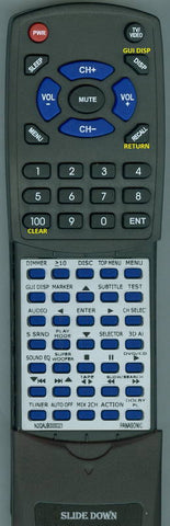 PANASONIC N2QAJB000023 Replacement Remote