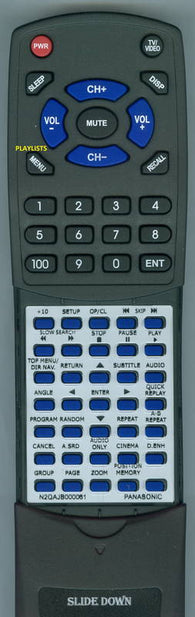 PANASONICINSER N2QAJB000063 Replacement Remote