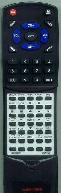 PANASONIC DVDF85S Replacement Remote