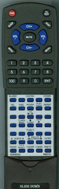 PANASONIC N2QAYB000029 Replacement Remote
