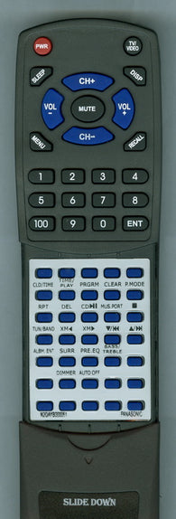 PANASONIC N2QAYB000051 Replacement Remote