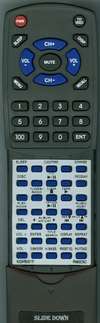 PANASONIC N2QAYB000137 Replacement Remote
