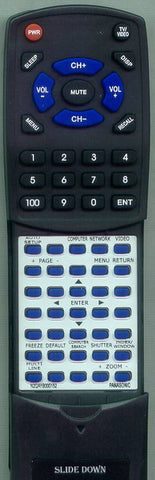 PANASONIC PTF200NTU Replacement Remote
