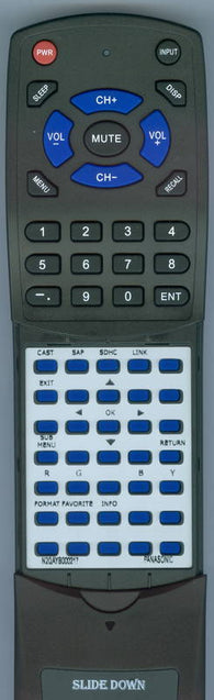 PANASONIC TH46PZ850U Replacement Remote