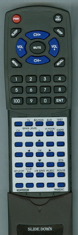 PANASONIC RTN2QAYB000288 Replacement Remote