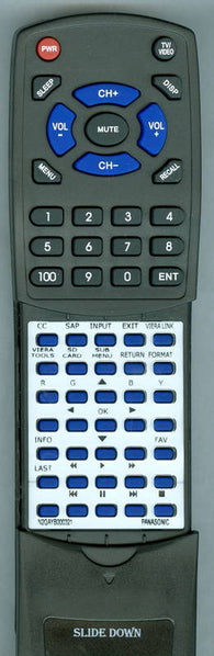 PANASONIC RTN2QAYB000321 Replacement Remote