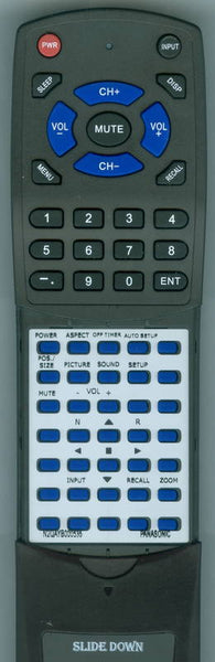 PANASONIC RTN2QAYB000535 Replacement Remote