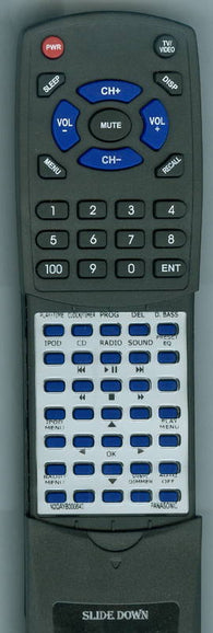 PANASONIC RTN2QAYB000640 Replacement Remote