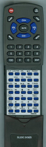PANASONIC RTN2QAYB000641 Replacement Remote