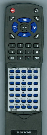 PANASONIC RTN2QAYB000669 Replacement Remote