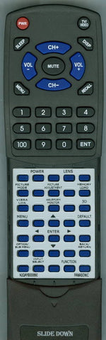 PANASONIC RTN2QAYB000680 Replacement Remote