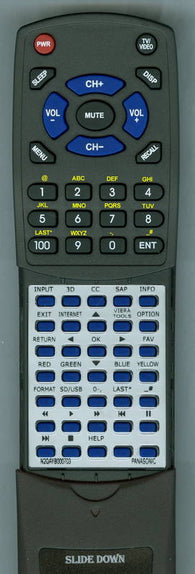 PANASONICINSER TCP65VT50MAIN Replacement Remote