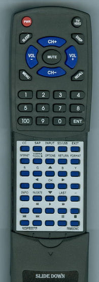 PANASONIC RTN2QAYB000705 Replacement Remote