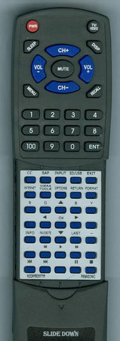 PANASONIC RTN2QAYB000705 Replacement Remote