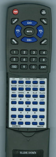 PANASONIC RTN2QAYB000706 Replacement Remote