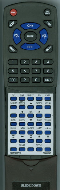 PANASONIC RTN2QAYB000778S Replacement Remote