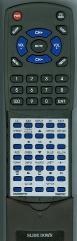 PANASONIC RTN2QAYB000778S Replacement Remote