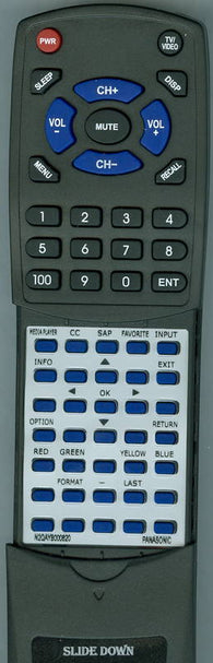 PANASONIC RTN2QAYB000820 Replacement Remote