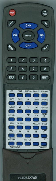 PANASONIC RTN2QAYB000828 Replacement Remote